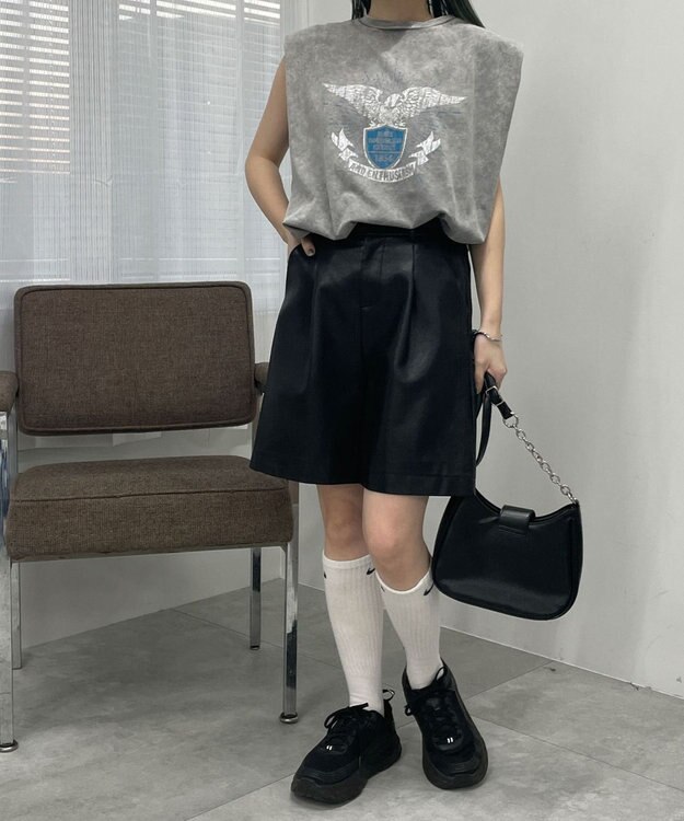 WEGO ヴィンテージウォッシュタックノースリーブT グレーその他