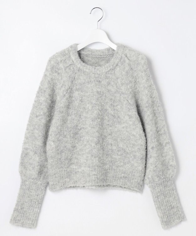 Feroux 【洗える】ブークレー ラグランニット グレー系