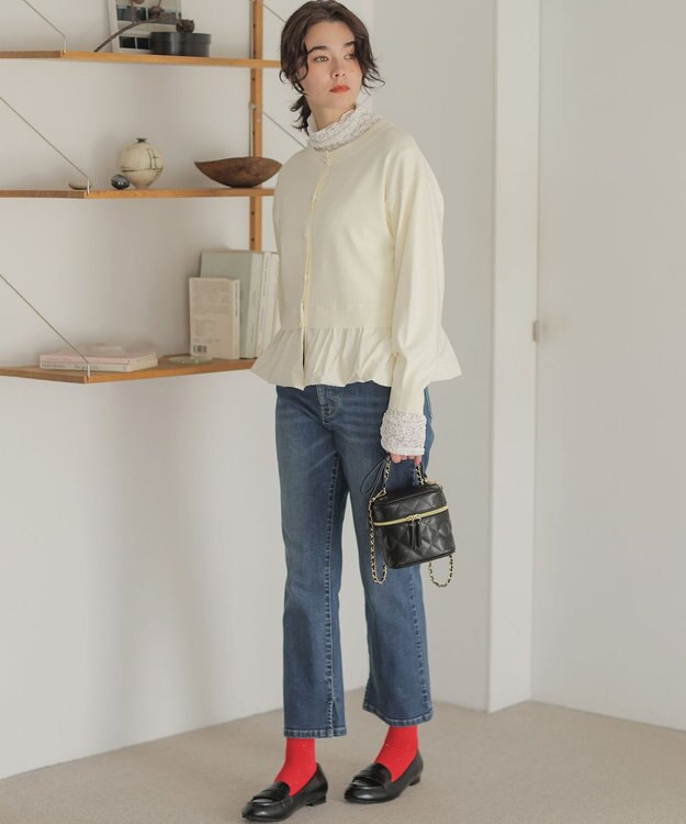 組曲 【前後着用可】バルーンドッキング ニット ホワイト系