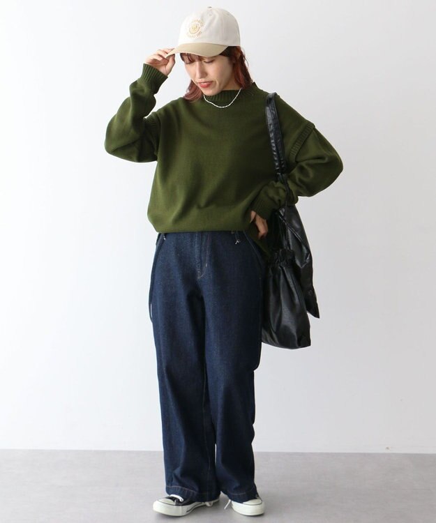 CRAFT STANDARD BOUTIQUE エンブレム刺繍バイカラーキャップ Light Beige