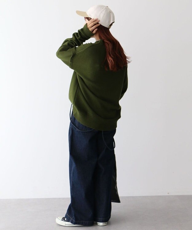 CRAFT STANDARD BOUTIQUE エンブレム刺繍バイカラーキャップ Light Beige