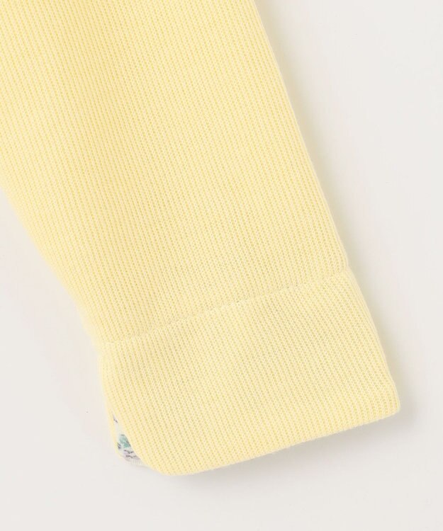 ANY KIDS スナップボタン リボン カーディガン ライトイエロー