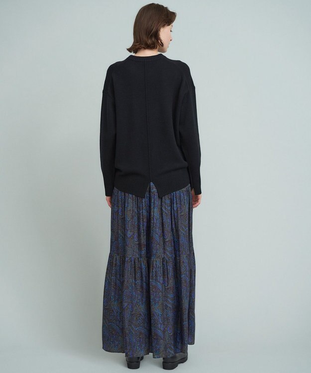 23区 【SACRA】ブラードペイズリー スカート パープル系