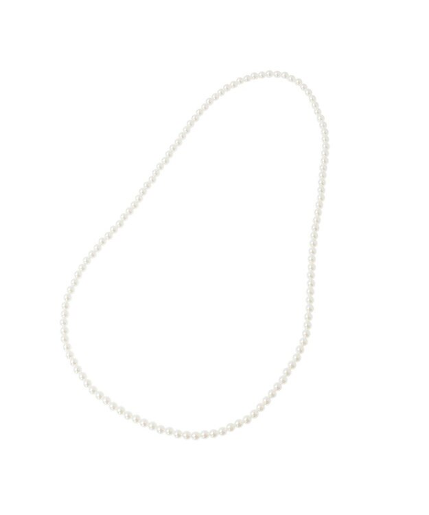 Green Parks ・ＨＡＬＦ　ＴＩＭＥ　パール３連ネックレス（金属フ White