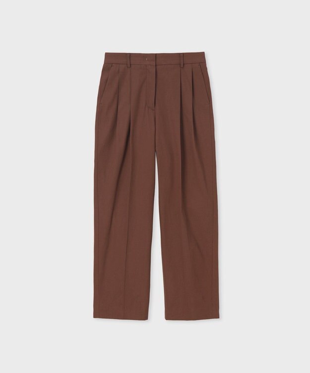 Paul Smith コットンギャバジン タックパンツ チェスナット