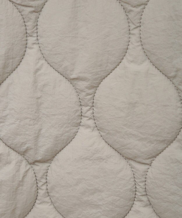 earth music&ecology ラグラン切替キルティングブルゾン Gray Beige