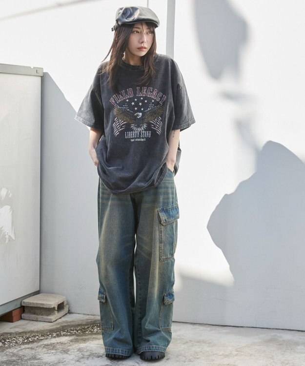 WEGO ヴィンテージウォッシュグラフィックBIGT 柄3