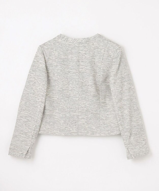 ANY L ツイードジャケット オフ×ブラック