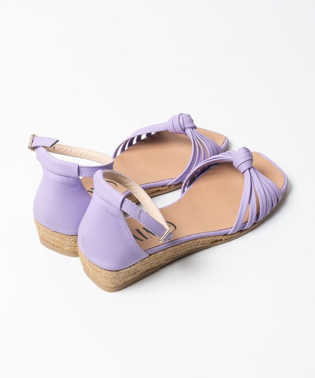 gaimo 【GAIMO/ガイモ】スクエアジュートサンダル パープル