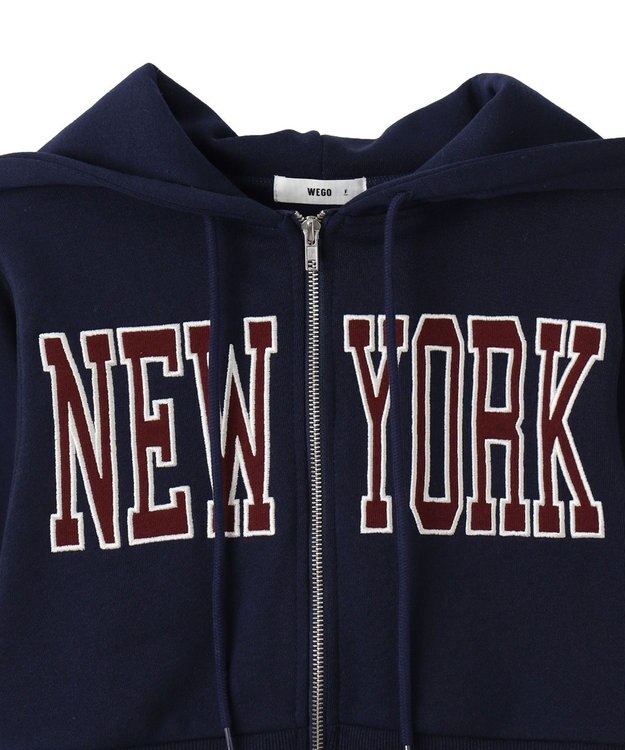 WEGO NEWYORK裏起毛ZIPパーカー ネイビー