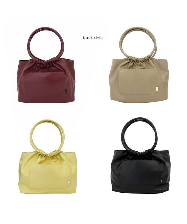 ROOTOTE 1251【合皮ギャザートート】LT.デリ.クランプリー-A 04：ブラック