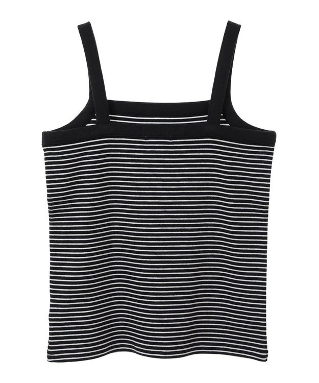 earth music&ecology ＳＥＴ２点リブアンサンブル Border Black