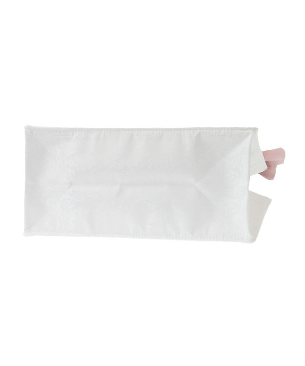 Maison de FLEUR ジャカードリボンフリルスクエアトートSバッグ Ivory