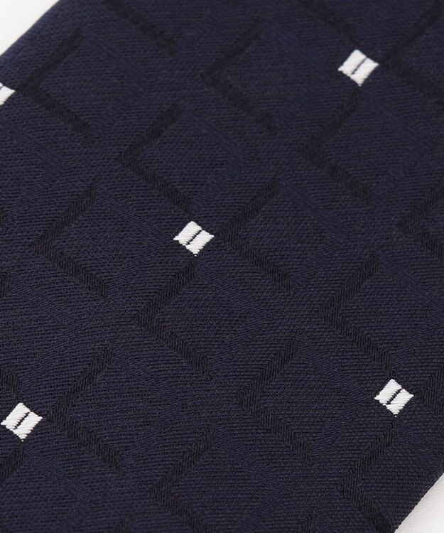 JOSEPH HOMME スクウェアドッツ　ネクタイ ネイビー系3