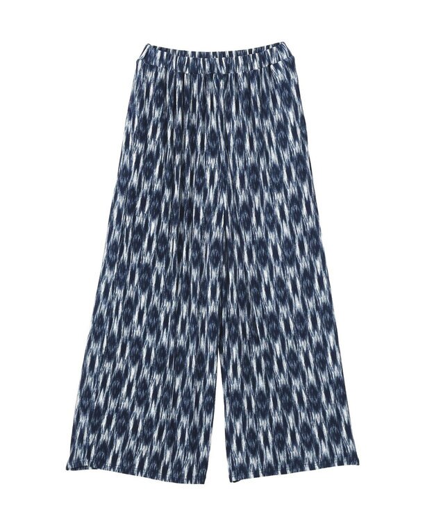 Green Parks シアーカットワイドパンツ Blue
