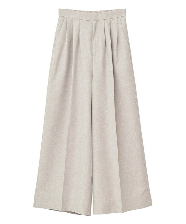 CRAFT STANDARD BOUTIQUE リネンライク3タックパンツ Beige