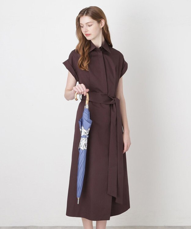 MOONBAT ポール & ジョー (PAUL & JOE ACCESSOIRES) ABC Garden アニマル 長傘 竹手元 ネイビーブルー