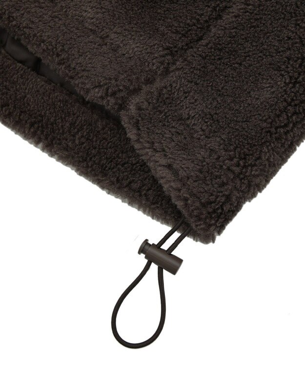 AMERICAN HOLIC スタンドカラーミニファーブルゾン Brown