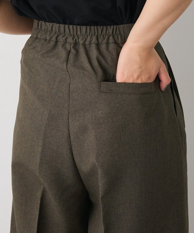 CRAFT STANDARD BOUTIQUE リネンライク3タックパンツ Khaki