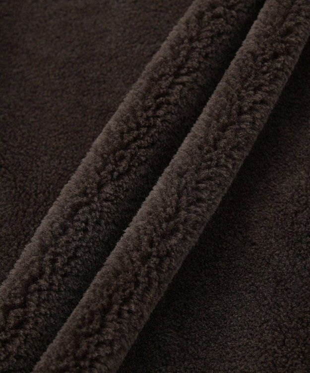 AMERICAN HOLIC スタンドカラーミニファーブルゾン Brown