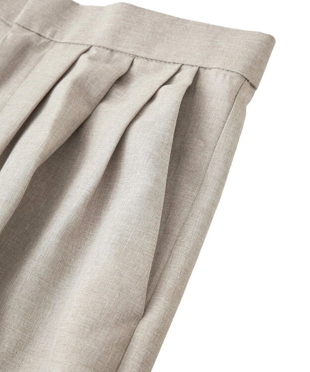 CRAFT STANDARD BOUTIQUE リネンライク3タックパンツ Beige