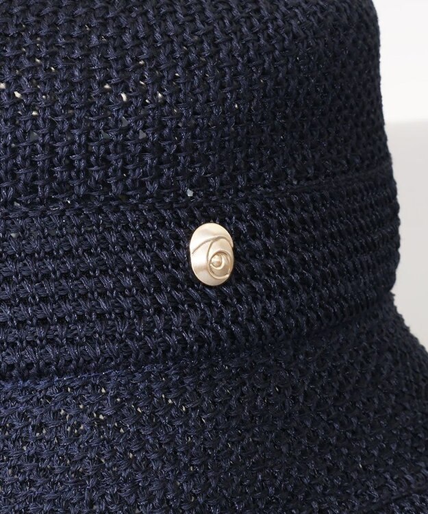 AURORA 【 LANVIN COLLECTION（ランバン コレクション） 】エッジアップサーモブルトン ネイビー