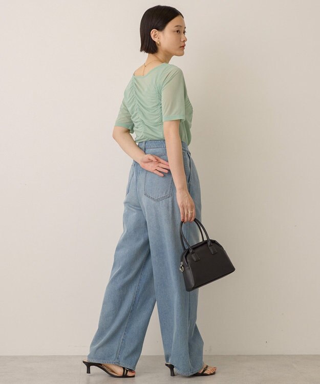 AMERICAN HOLIC 【2点SET】アシメシアーT＋ラメインナー Mint