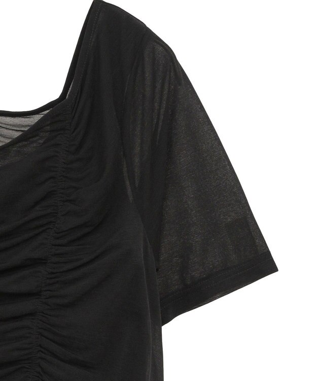 AMERICAN HOLIC 【2点SET】アシメシアーT＋ラメインナー Black