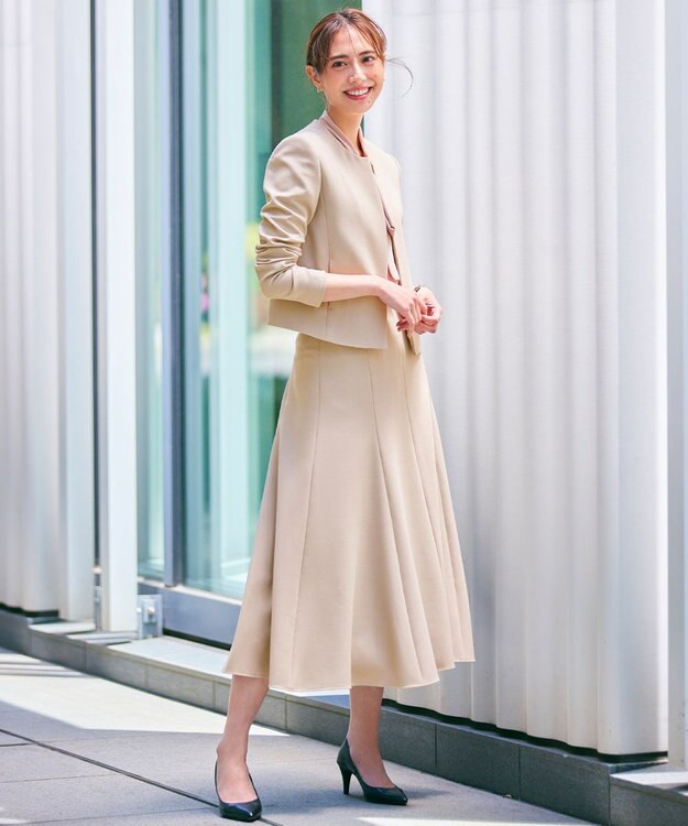 BEIGE， 【L-size】SOPHIA / ノーカラージャケット Taupe