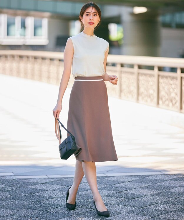 BEIGE， CINDY / フレアスカート Mocha×Ecru