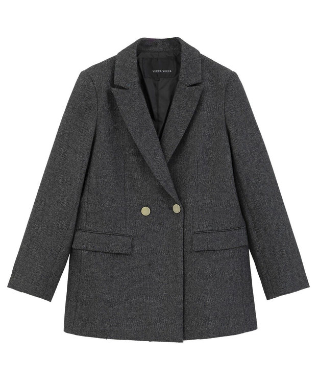 尾崎紗代子×YECCA VECCA】ツイードテーラードジャケット / YECCA VECCA