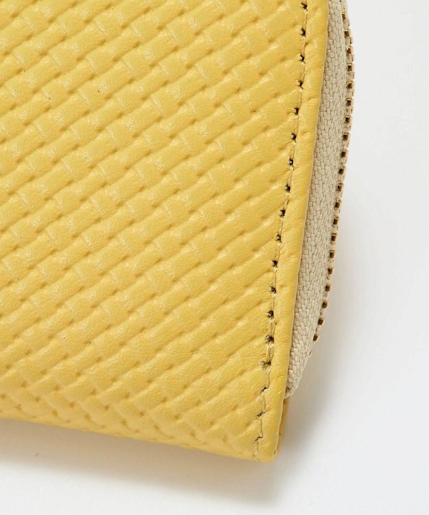 TOPKAPI 【TREASURE TOPKAPI】クロスエンボス レザー キーケース レモンイエロー