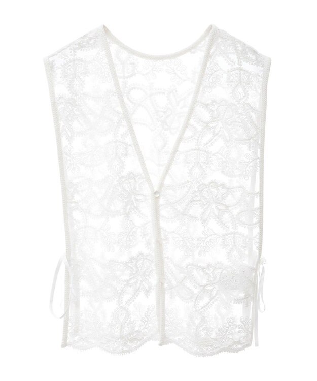 Green Parks ・ＥＬＥＮＣＡＲＥ　ＤＵＥ　２ｗａｙレースベスト Off White