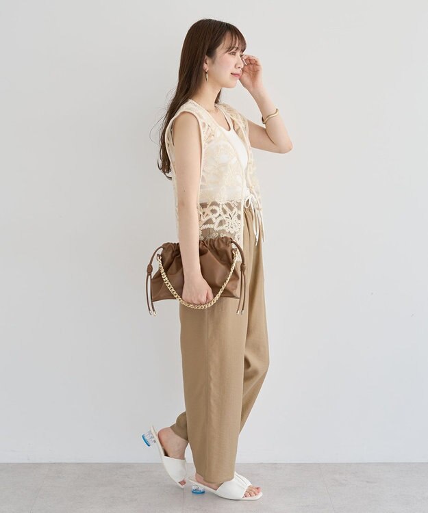 Green Parks ・ＥＬＥＮＣＡＲＥ　ＤＵＥ　２ｗａｙレースベスト Off White