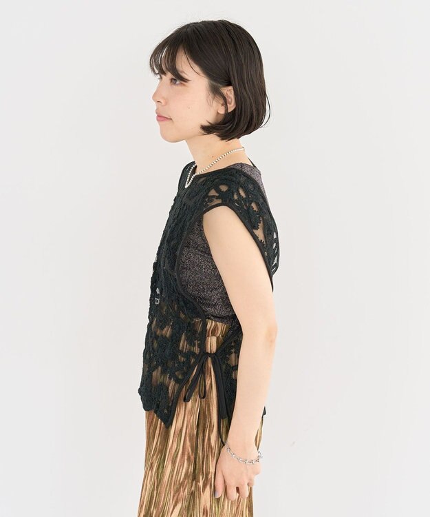 Green Parks ・ＥＬＥＮＣＡＲＥ　ＤＵＥ　２ｗａｙレースベスト Off White