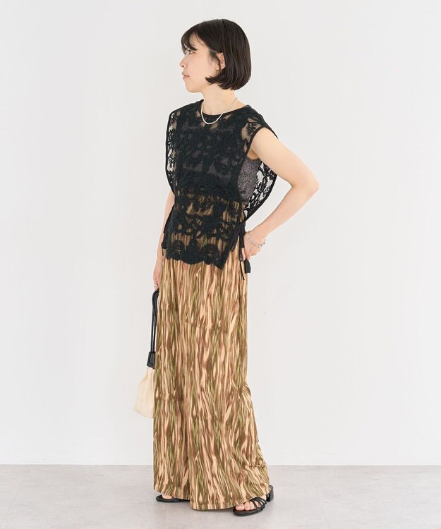 Green Parks ・ＥＬＥＮＣＡＲＥ　ＤＵＥ　２ｗａｙレースベスト Off White