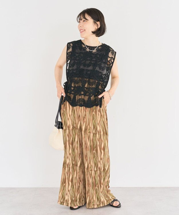 Green Parks ・ＥＬＥＮＣＡＲＥ　ＤＵＥ　２ｗａｙレースベスト Off White