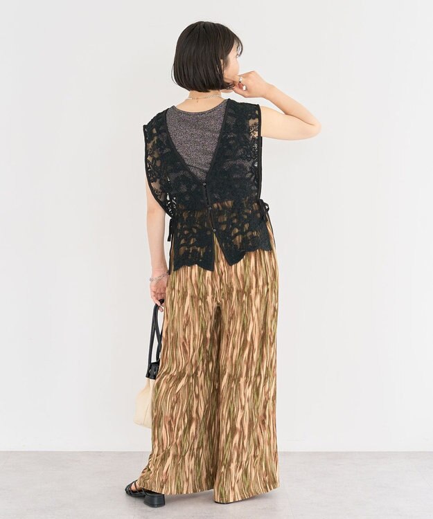 Green Parks ・ＥＬＥＮＣＡＲＥ　ＤＵＥ　２ｗａｙレースベスト Off White