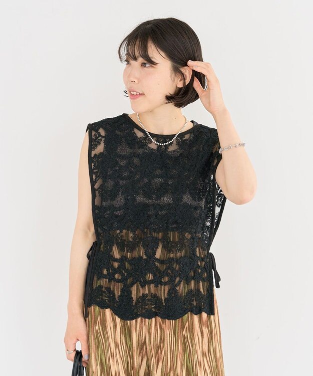 Green Parks ・ＥＬＥＮＣＡＲＥ　ＤＵＥ　２ｗａｙレースベスト Off White