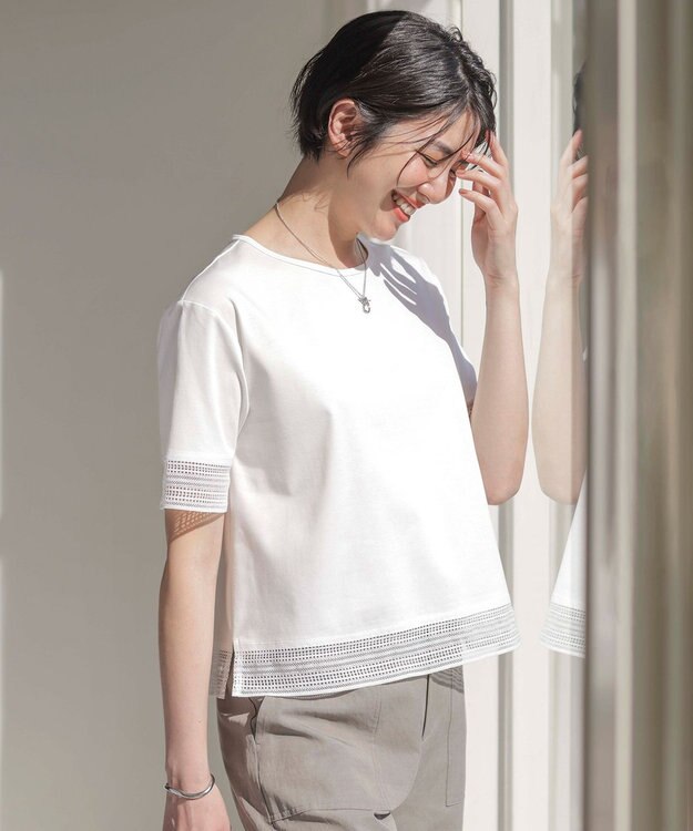 J.PRESS LADIES マンテル ショート ネックレス シルバー系