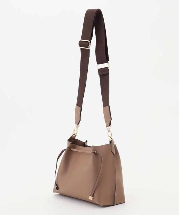 ANY タックショルダーバッグ モカ