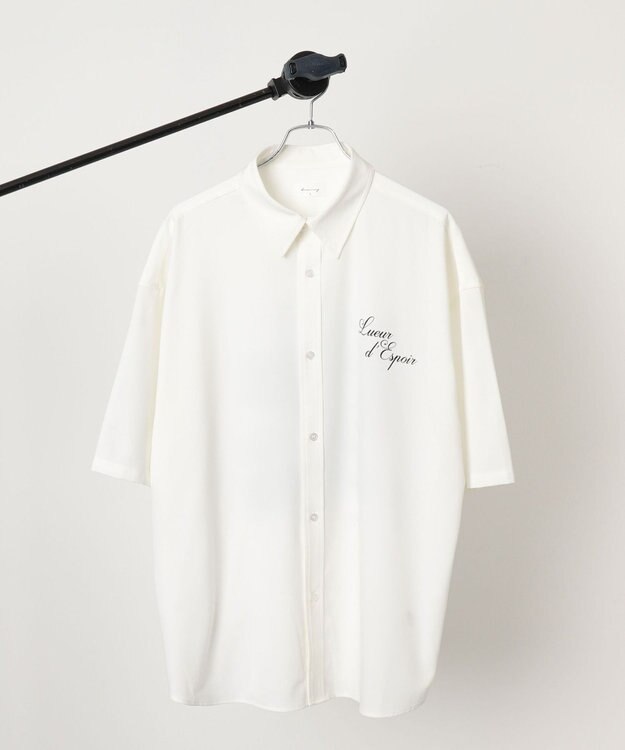 WEGO アムンゼンフォトプリントBIGシャツ（SS） ホワイト