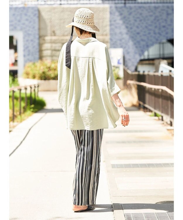 AMERICAN HOLIC 接触冷感Ｗポケットシャツチュニック Mint