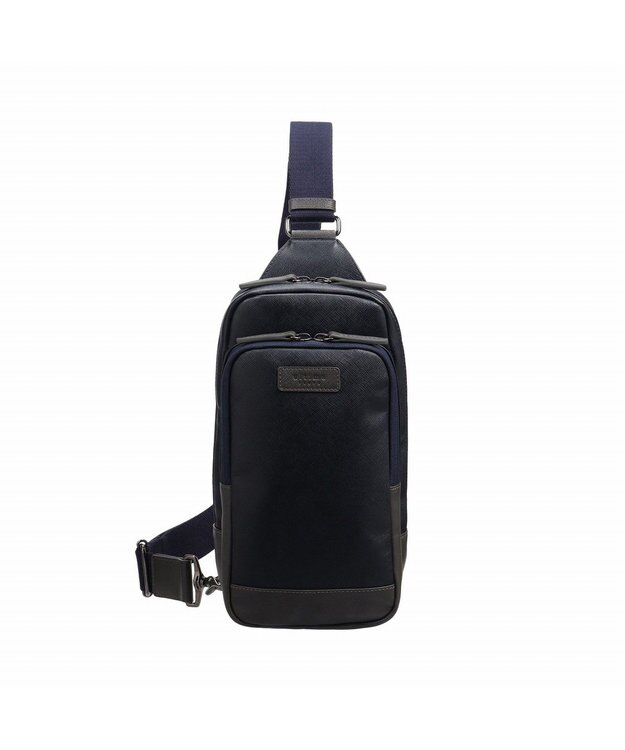 ACE BAGS & LUGGAGE ultima tokyo デルタ ボディバッグ フロントファスナーポケット 17366 ウルティマトーキョー ネイビー×グレー