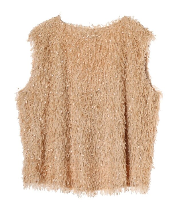 Green Parks ・ＳＵＧＡＲ　ＳＰＯＯＮ　フェザーヤーンベスト Beige