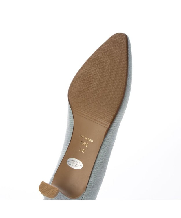 Riz raffinee <Riz raffinee>Vカットリザードプリントパンプス ライトブルーカタオシ