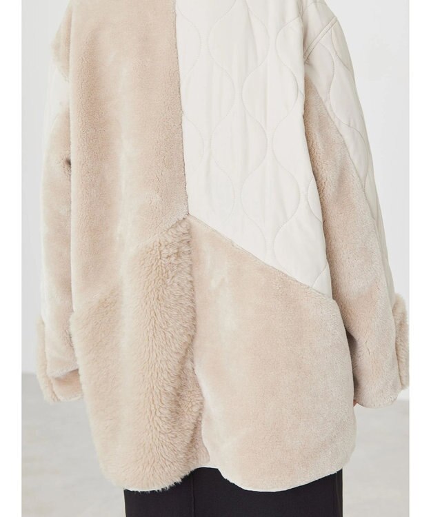 AMERICAN HOLIC キルポカボアＭｉｘキルティングコート Light Beige