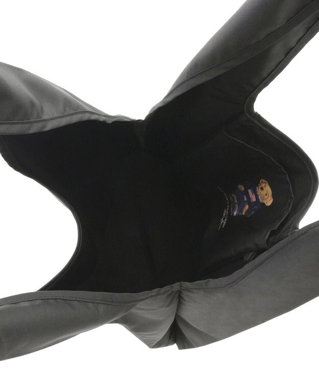 MOONBAT POLO RALPH LAUREN(ポロ ラルフローレン) ポケッタブルレインバッグ　フラッグベア ブラック