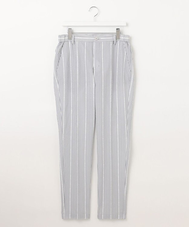 23区GOLF 【MEN】【撥水】ロゴストライプパンツ ライトグレー系2