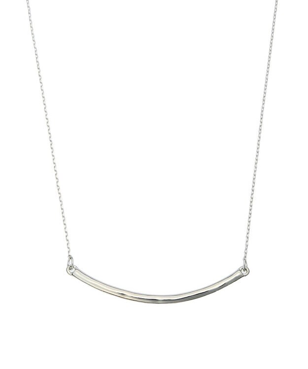 AMERICAN HOLIC スマイルメタルバーネックレス Silver